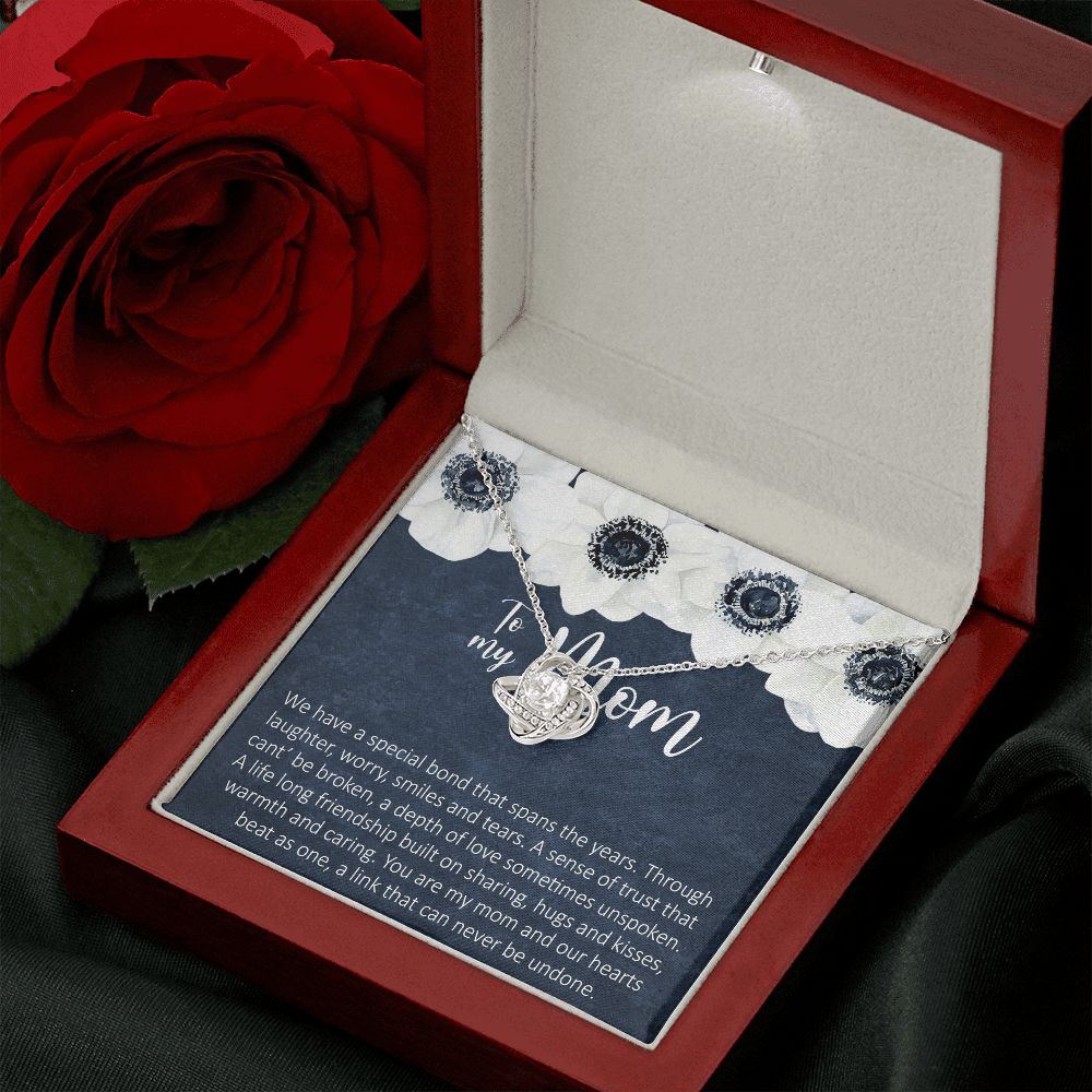 To My Mom Necklace Love Knot Necklace