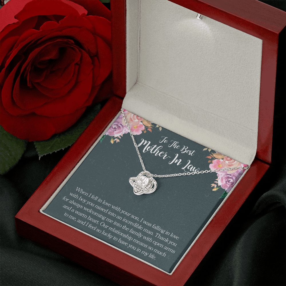 Mother In Law Necklace Love Knot Necklace