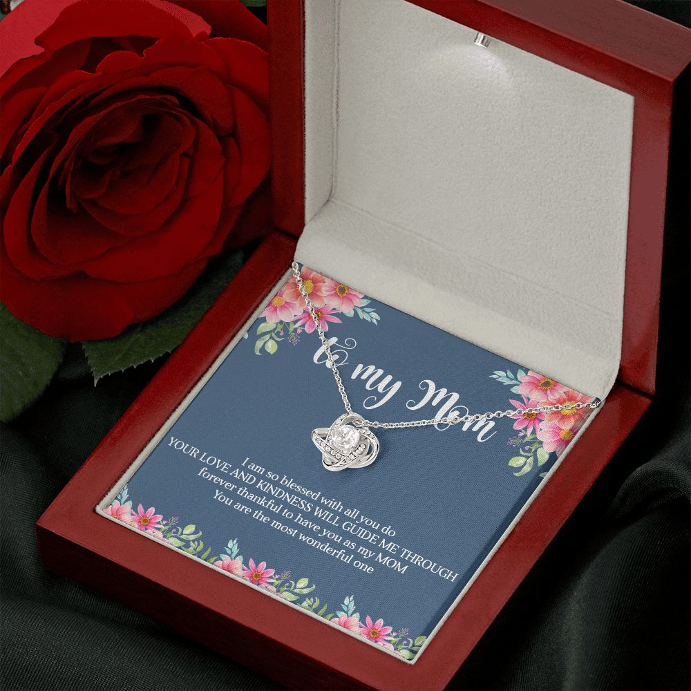 To My Mom Love Knot Necklace