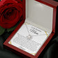 To My Beautiful Mom Love Knot Necklace