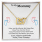 To My Mommy Interlocking Heart Necklace