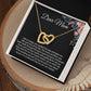 Gift For Mom From Daughter Interlocking Heart Necklace