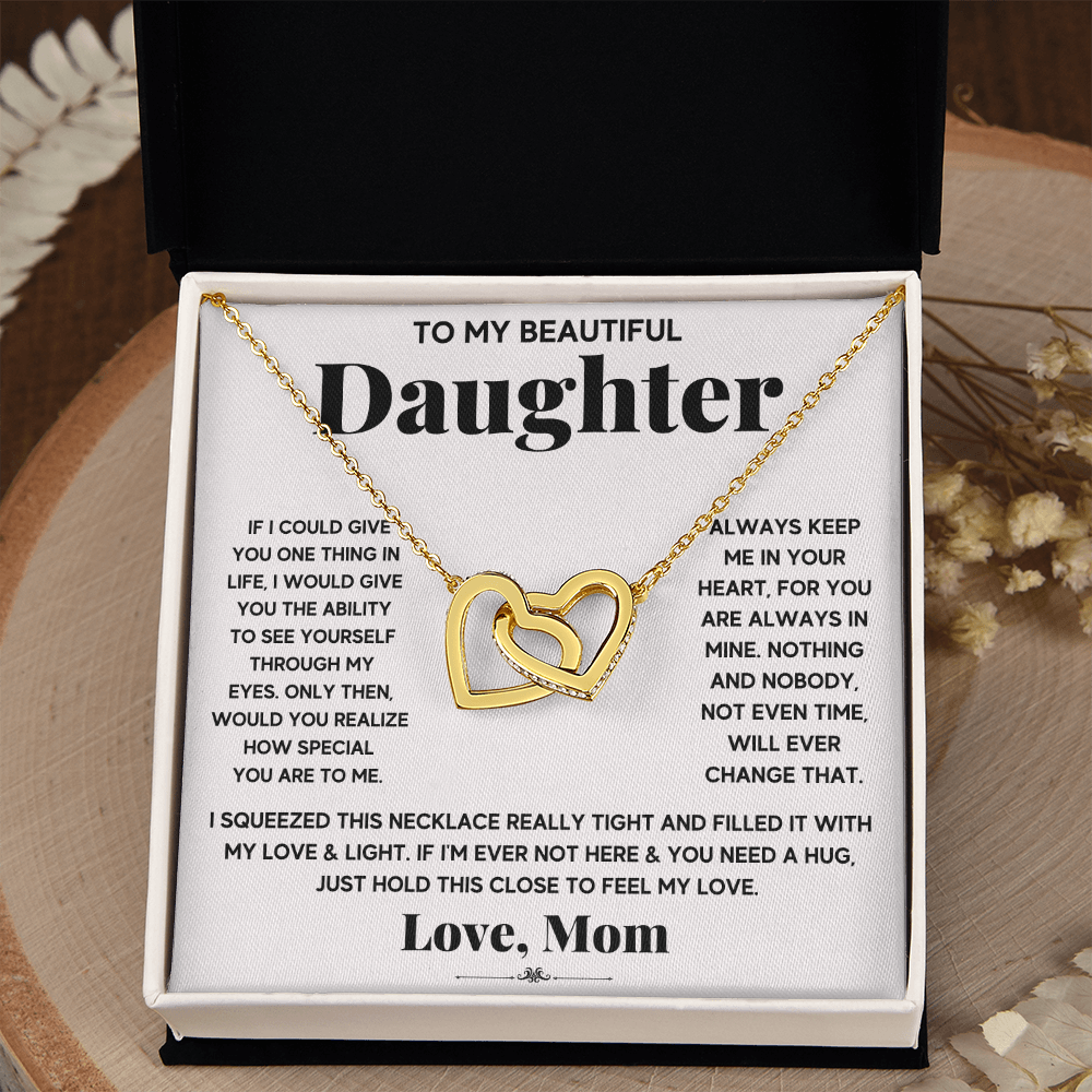 [Almost Gone] My Beautiful Daughter - Interlocking Heart Necklace