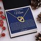 To My Beautiful Interlocking Heart Necklace