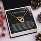 Gift For Mom From Daughter Interlocking Heart Necklace