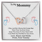 To My Mommy Interlocking Heart Necklace