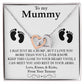 To My Mummy Interlocking Heart Necklace