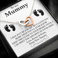 To My Mummy Interlocking Heart Necklace