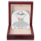 To My Daughter My Baby Girl - Interlocking Heart Necklace
