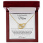 To My Beautiful Mom Interlocking Heart Necklace
