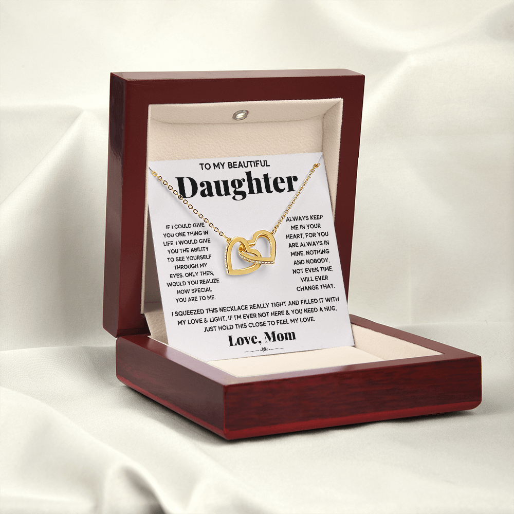 [Almost Gone] My Beautiful Daughter - Interlocking Heart Necklace