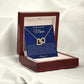 To My Beautiful Interlocking Heart Necklace