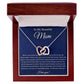 To My Beautiful Interlocking Heart Necklace