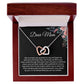 Gift For Mom From Daughter Interlocking Heart Necklace