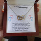 To My Mommy Interlocking Heart Necklace