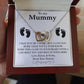 To My Mummy Interlocking Heart Necklace