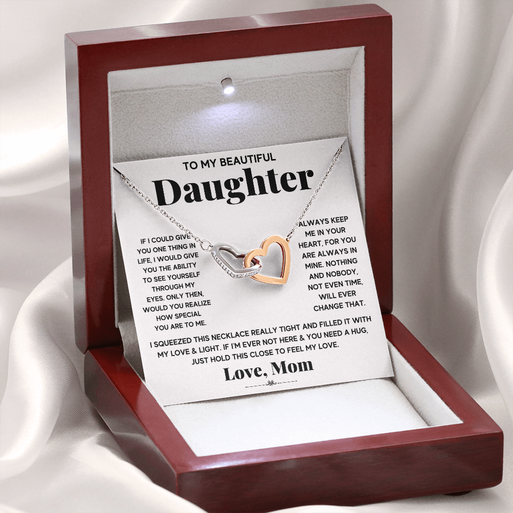 [Almost Gone] My Beautiful Daughter - Interlocking Heart Necklace