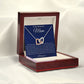 To My Beautiful Interlocking Heart Necklace