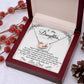 To My Daughter My Baby Girl - Interlocking Heart Necklace