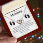 To My Mummy Interlocking Heart Necklace