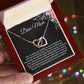 Gift For Mom From Daughter Interlocking Heart Necklace