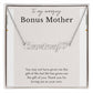 To My Amazing Bonus Mom Heart Name Necklace