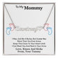 To My Mommy Heart Name Necklace