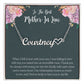To The Best Mother In Law Heart Name Necklace