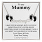 To My Mummy Heart Name Necklace