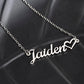 To My Wonderful Mother in Law Heart Name Necklace
