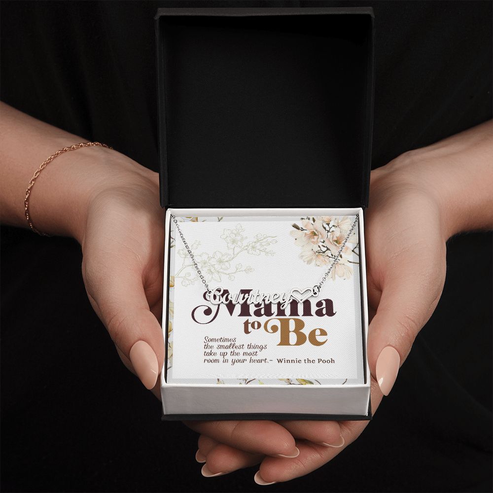 Mama To Be Heart Name Necklace