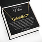 To My Beautiful Mom Heart Name Necklace