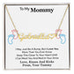 To My Mommy Heart Name Necklace