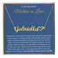 To My Wonderful Mother in Law Heart Name Necklace