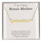 To My Amazing Bonus Mom Heart Name Necklace