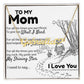 To My Mom Heart Name Necklace
