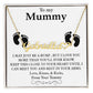To My Mummy Heart Name Necklace