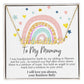 To My Mommy Heart Name Necklace