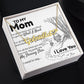To My Mom Heart Name Necklace