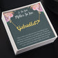 To The Best Mother In Law Heart Name Necklace