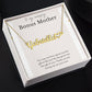 To My Amazing Bonus Mom Heart Name Necklace