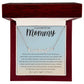 Letter To My Mommy Heart Name Necklace