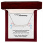 To My Mommy Heart Name Necklace