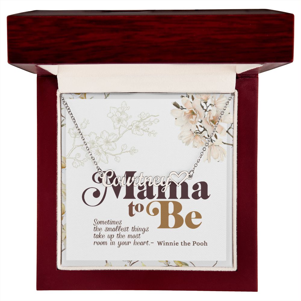 Mama To Be Heart Name Necklace