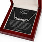 To My Beautiful Mom Heart Name Necklace