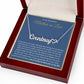To My Wonderful Mother in Law Heart Name Necklace