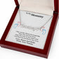 To My Mommy Heart Name Necklace