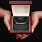 To My Beautiful Mom Heart Name Necklace