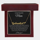 To My Beautiful Mom Heart Name Necklace