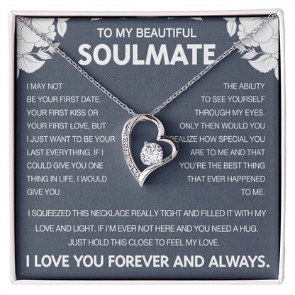To My Beautiful Soulmate - Forever Love Necklace